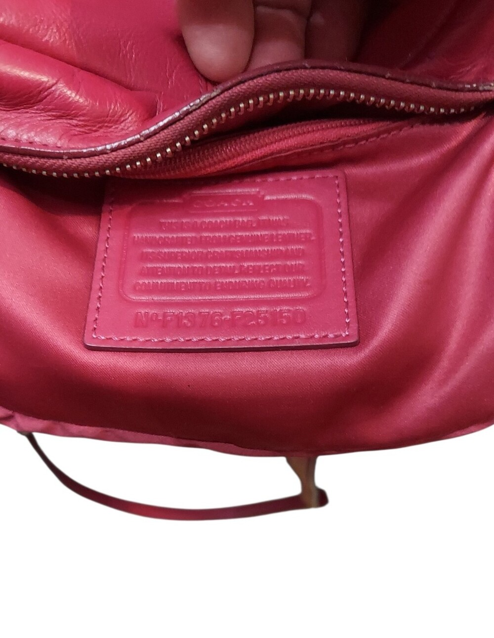 Coach Campbell Soho Flap Buckle Zip Leather Crossbody Camera Bag No. F25150 - Picture 9 of 10